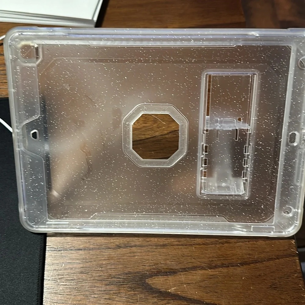 iPad Air clear glitter case